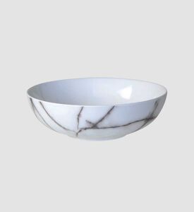 Marble Round Soup Bowl - 18 Cm