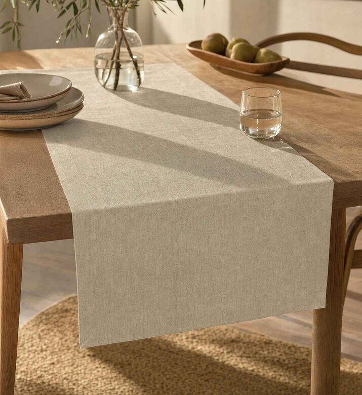 Home Deco and More Fuse Embroidered Table Runner, Model View