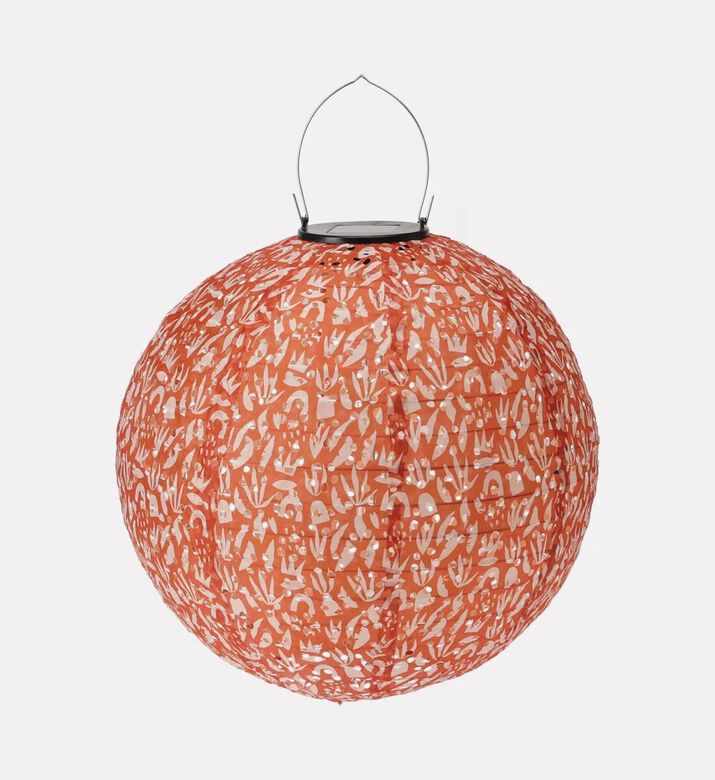 Home Deco and More Solar Ball Lantern 30 Cm, Orange, Packshot View