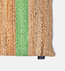 Home Deco and More Walis Jute Fabric Square Filled And Vaccumed Cushion, Packshot View