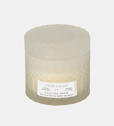 Falling Snow Glass Scented Candle