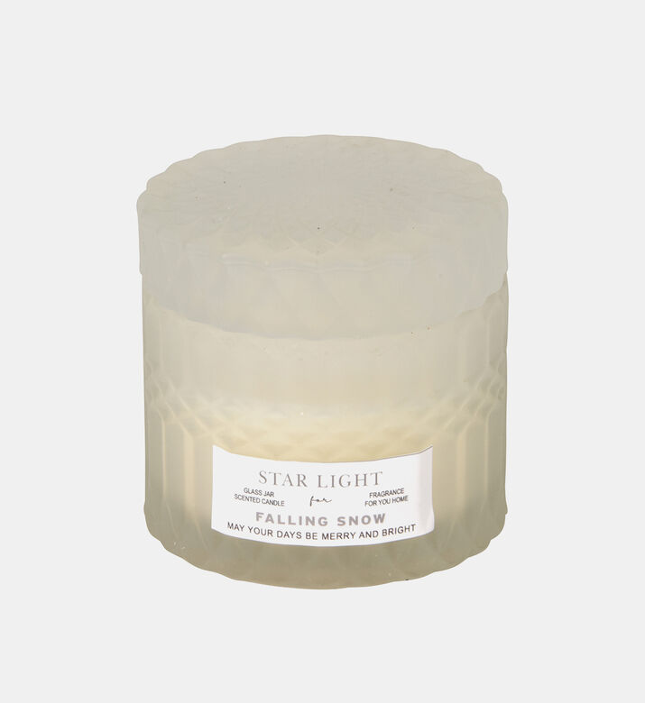 Falling Snow Glass Scented Candle
