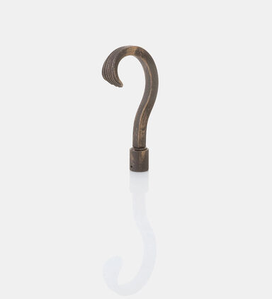 Wooden Chiseled Curtain Rode Hanger
