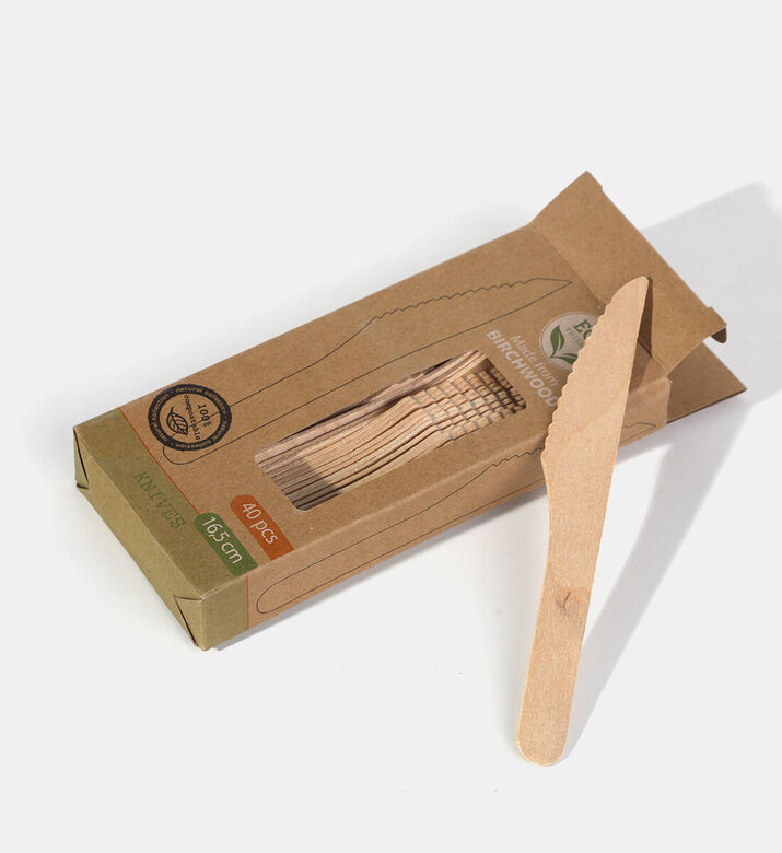 Excellent Houseware Wood 40-piece Knives Set, Packshot View