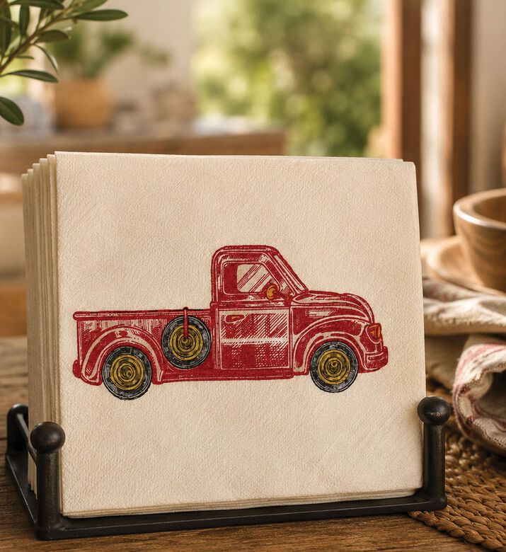 Home Deco and More Christmas-themed 16-piece Napkins, Packshot View
