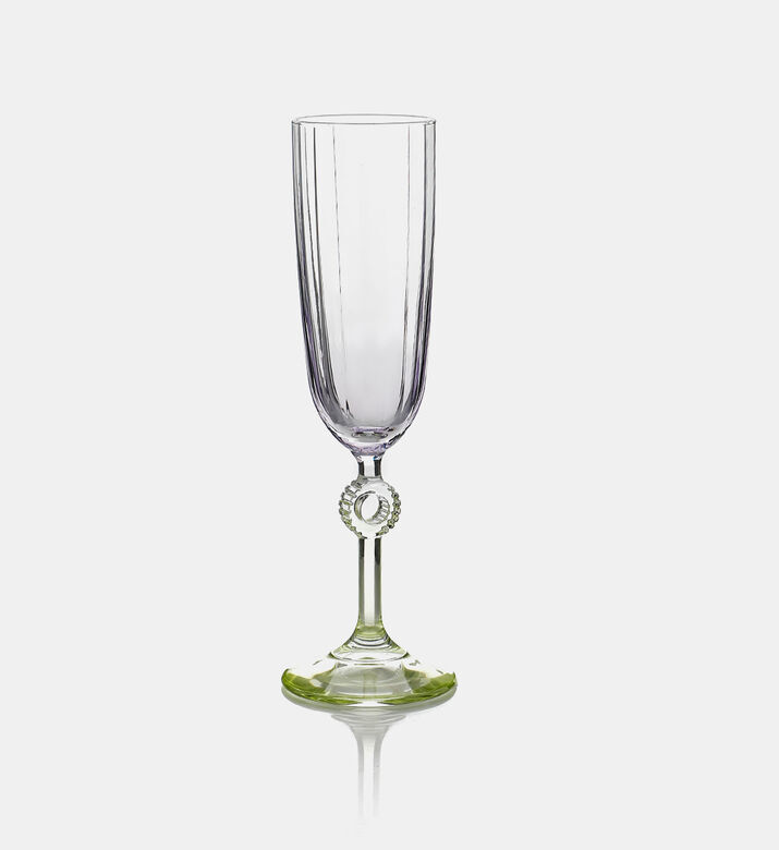 Home Deco and More Duo-tone Color Champaign Glass, Yellow, Packshot View