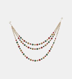 Gold-toned Tiered Jewel Garland