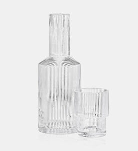 Salt and Pepper Vera Glass Carafe- Tumbler 2-piece Set, Packshot View