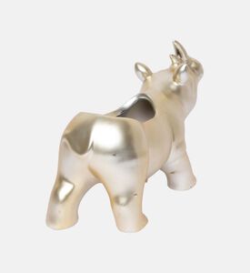 Stoneware Rhinoceros Large Planter 22.3x8x12.8 Cm