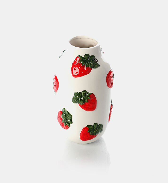 Porcelain Strawberries Design Vase