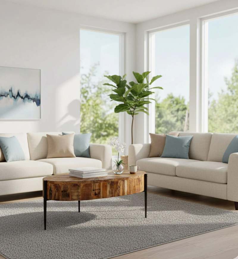 Sunburst Iron Coffee Table