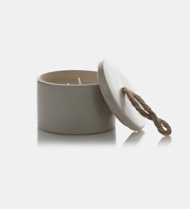 Wax Porcelain Lidded Pot Candle