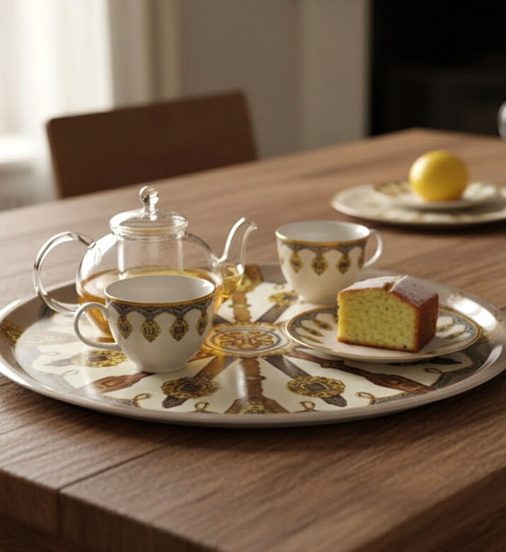 Baci Milano Round Wagon Wheel Serving Tray 40 Cm, Packshot View