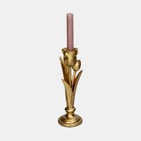 Tulip Polyresin Candle Stick - 11 X 9 X 27.5 Cm
