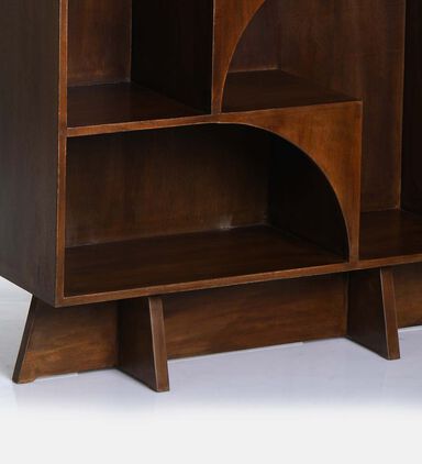 Pillar Mango Wood Books Rack