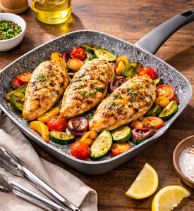 Home Deco and More Aluminium Coated Granite Pan, Packshot View