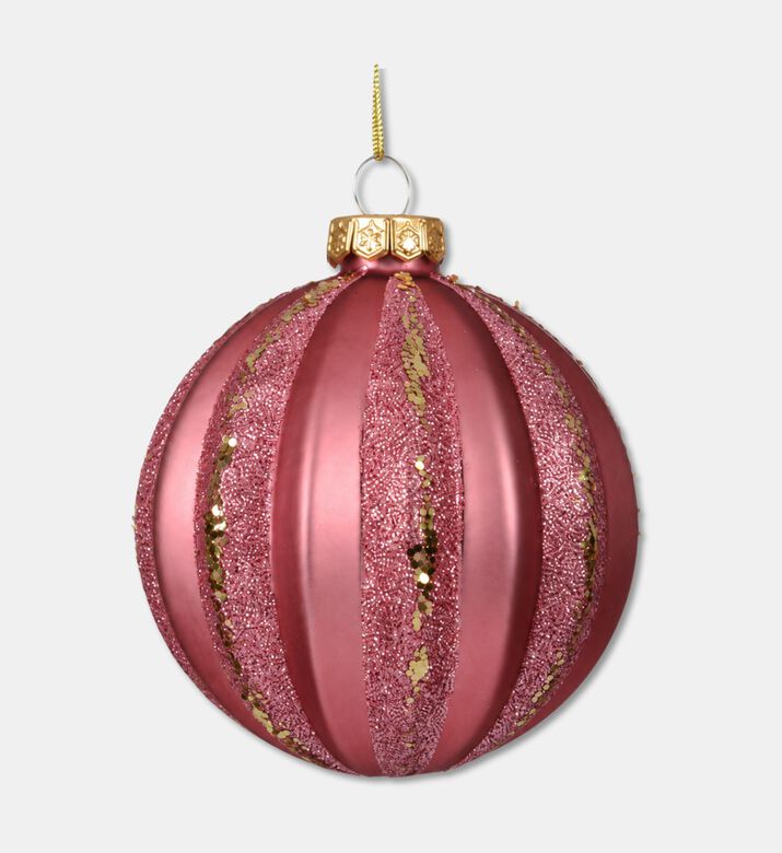 Kaemingk Baubles Glass Shiny Pink, Packshot View