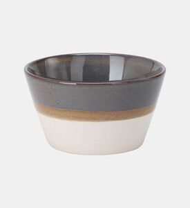Siaki Stoneware Duo-tone Glazed Bowl, Grey, Packshot View