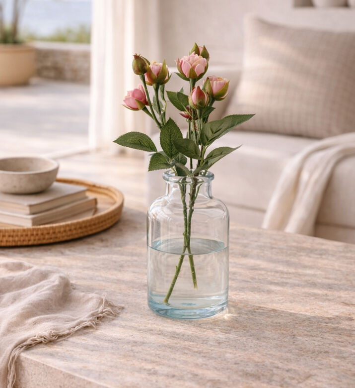 Rosa Shakira Faux Flower Bunch