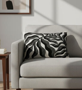 Home Deco and More Nava Cotton Rectangular Filled And Vaccumed Cushion, Packshot View