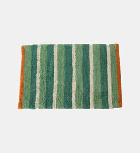 Striped Cotton Bath Mat
