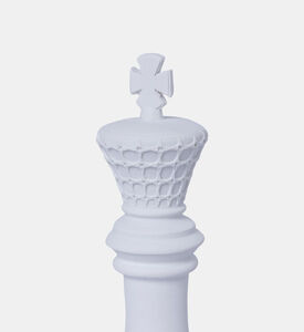 Baci Milano King Chess Piece Decorative, White, Packshot View
