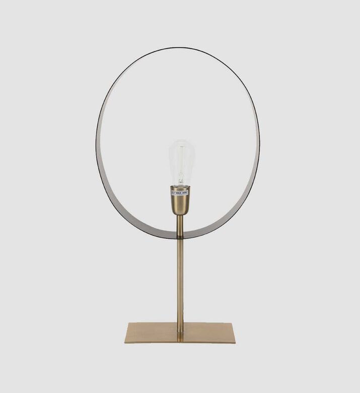 Iron Round-shaped Table Lamp