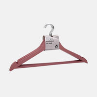 Maple Wood Clothes Hangers 4-piece Set - 44.5 X 1.2 X 23 Cm