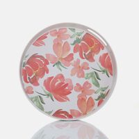Melamine Roses-print Serving Trays