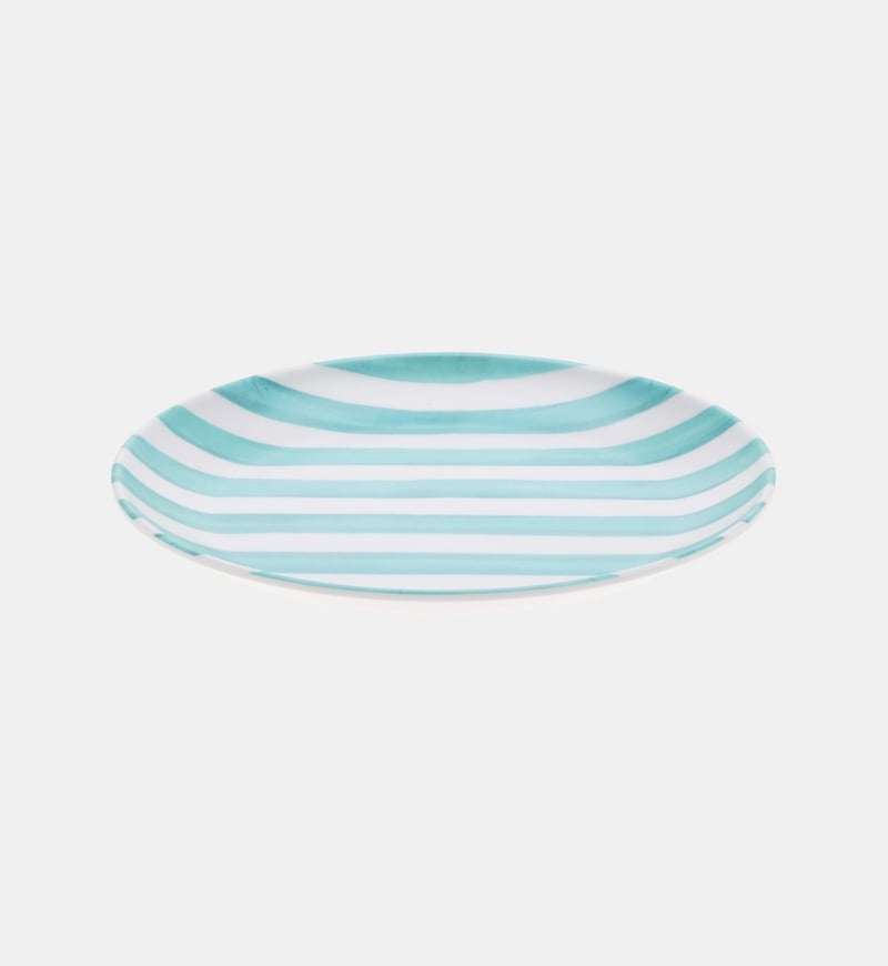 Melamine Striped Flat Plate Melamine Striped Flat Plate