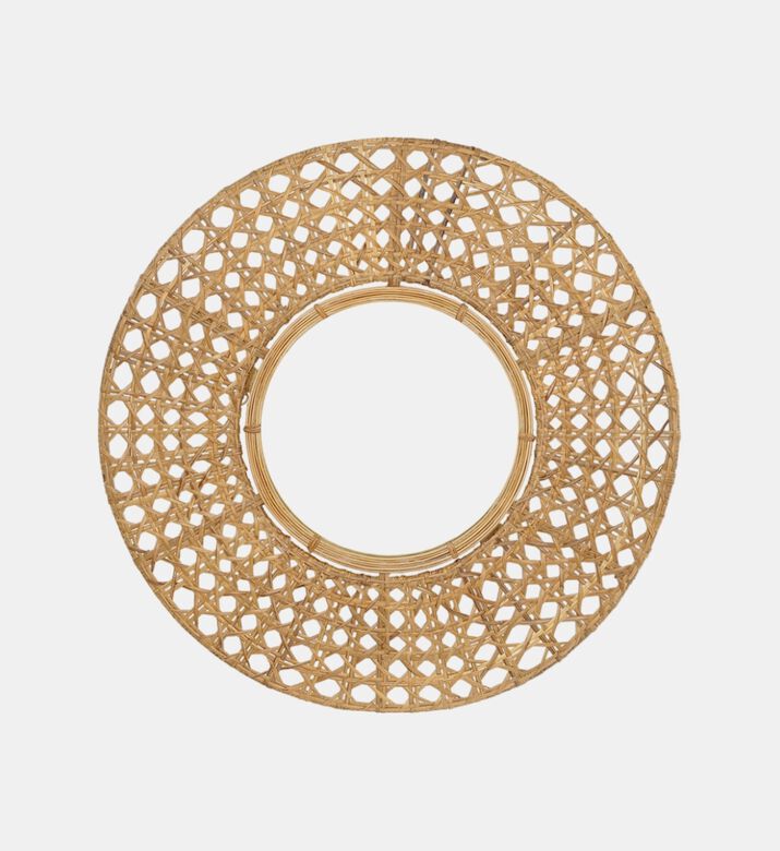 Home Deco and More Fabric Mirror Cane Weave, Packshot View