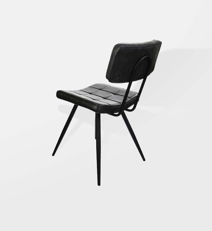 Leather Square-shaped Mappy Chair