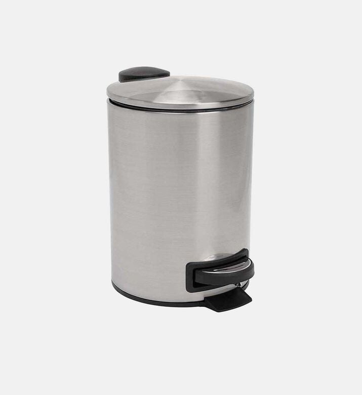 Home Deco and More Stainless Steel Torno Soft Close Pedal Bin, Silver, 5000-ml, Packshot View