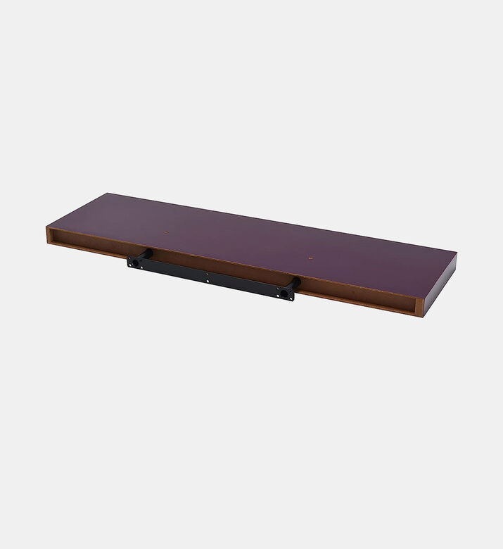 Duraline Colored Wood Floating Shelf, Purple, 3.8x80x23.5-cm, Packshot View