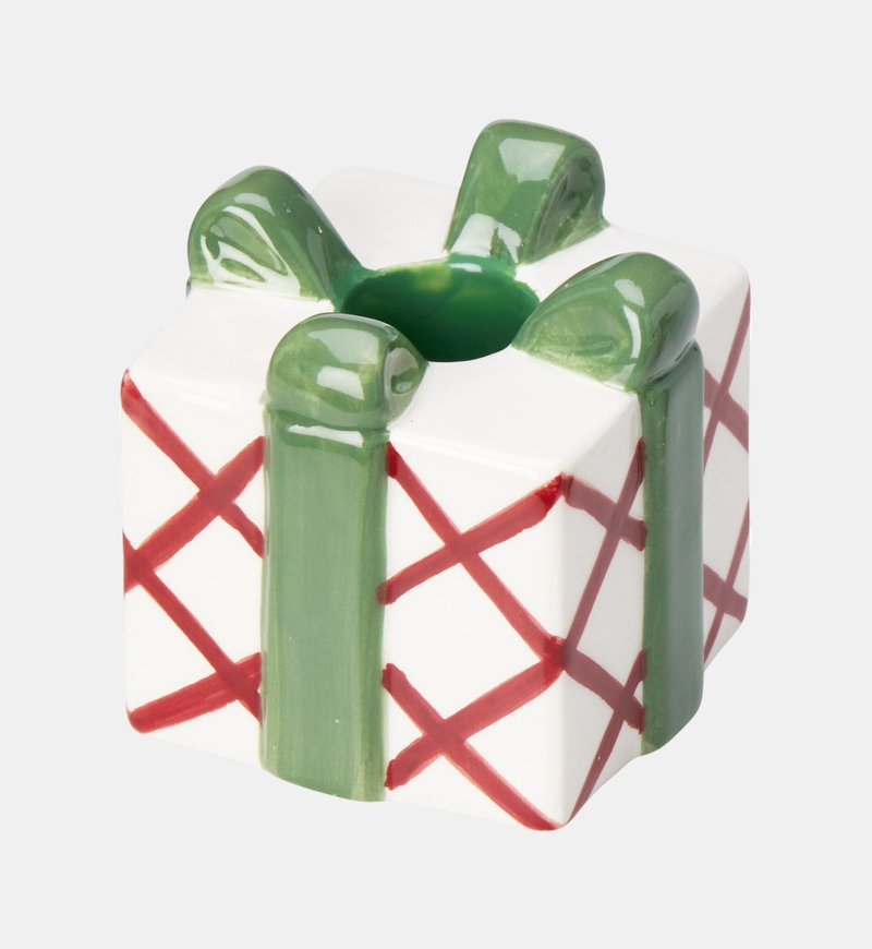 Polka Dot Gift Box Candle Holder
