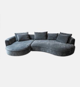 Home Deco and More Labrine 3-seater Sofa 2-piece, Grey, Packshot View