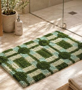 Kersten Geometric Cotton Bath Mat, Packshot View
