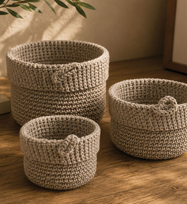 Home Deco and More Weaving Storage Box 3-piece Set, Packshot View