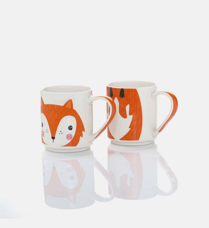 Porcelain Animal Mugs 2-piece Set