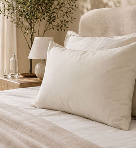 Home Deco and More Lima Cotton Sateen Pillow Case, Beige, 50x75-cm, Packshot View