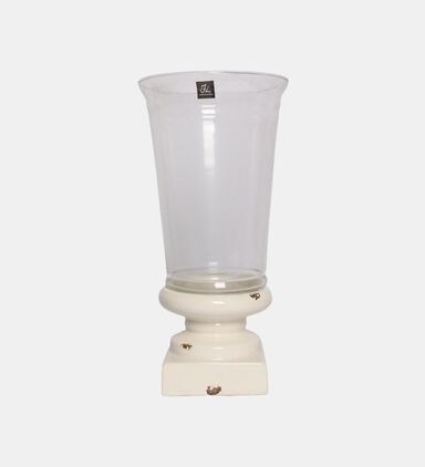 Glass Ceramic Base Vase 18x18x37 Cm