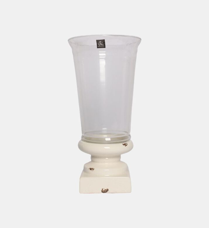 Glass Ceramic Base Vase 18x18x37 Cm