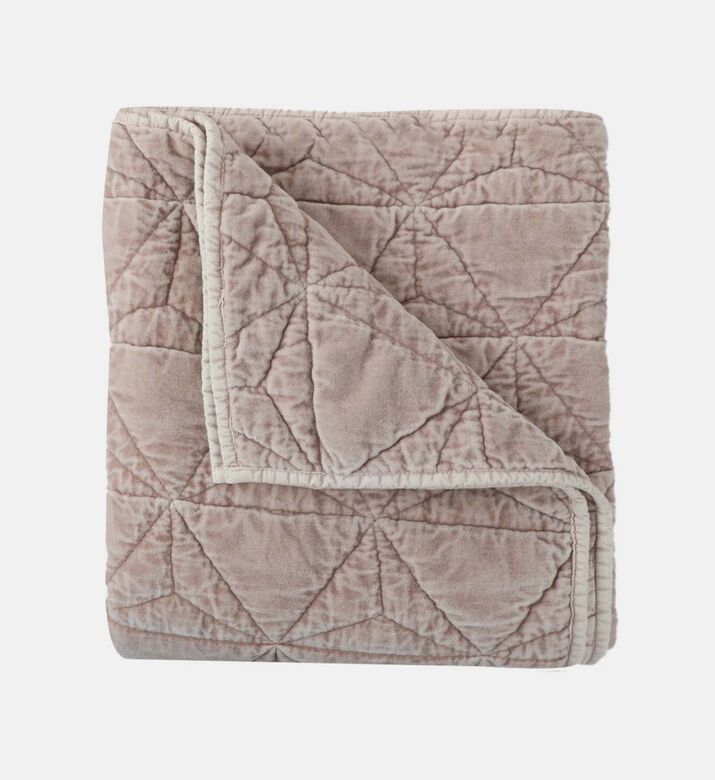 Quilted Velvet Throw