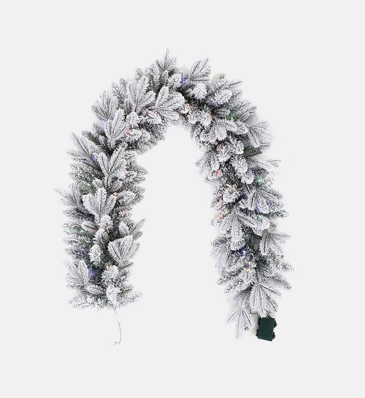 Home Deco and More Garland Runer Grn Mix Flck Led, Packshot View