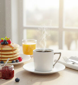 Guy Degrenne Porcelain Espresso Coffee Cup, Packshot View