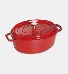 Staub Cocotte Oval Roaster, Red, 29-cm, Packshot View