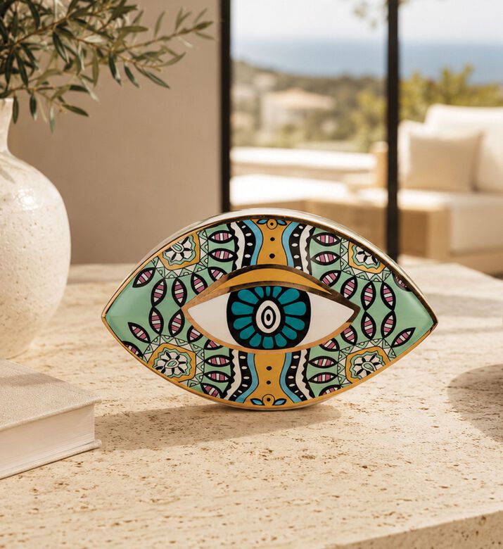 Home Deco and More Eye Arabesque Table Decoration Statue, Packshot View