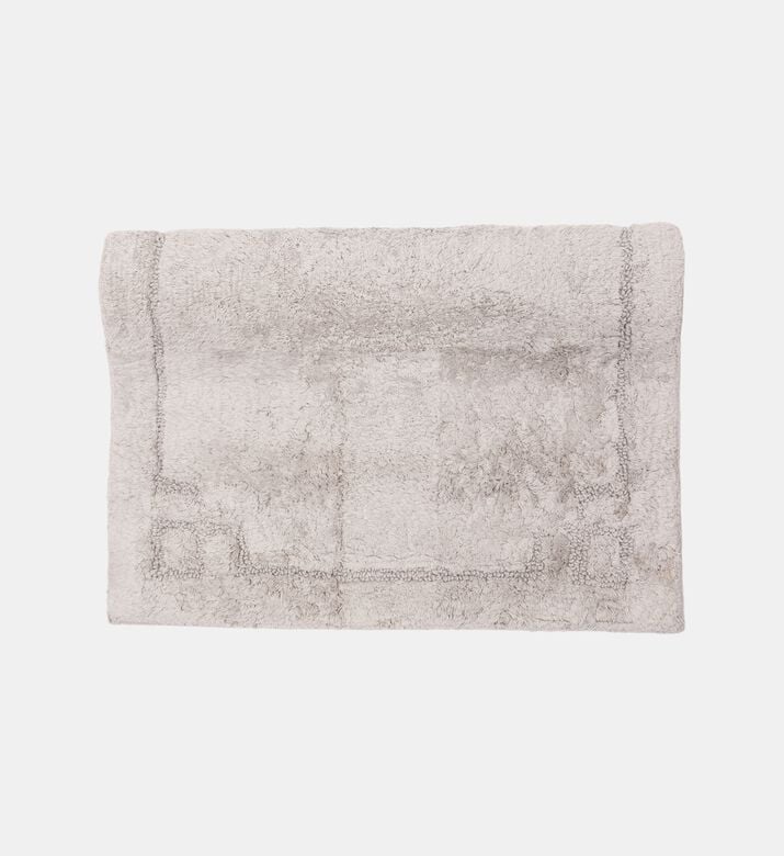 Home Deco and More Aristo Cotton Bath Mat, Light-grey, 60x90-cm, Packshot View