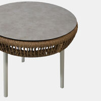 Garda Aluminum Ceramic Side Table