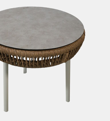 Garda Aluminum Ceramic Side Table